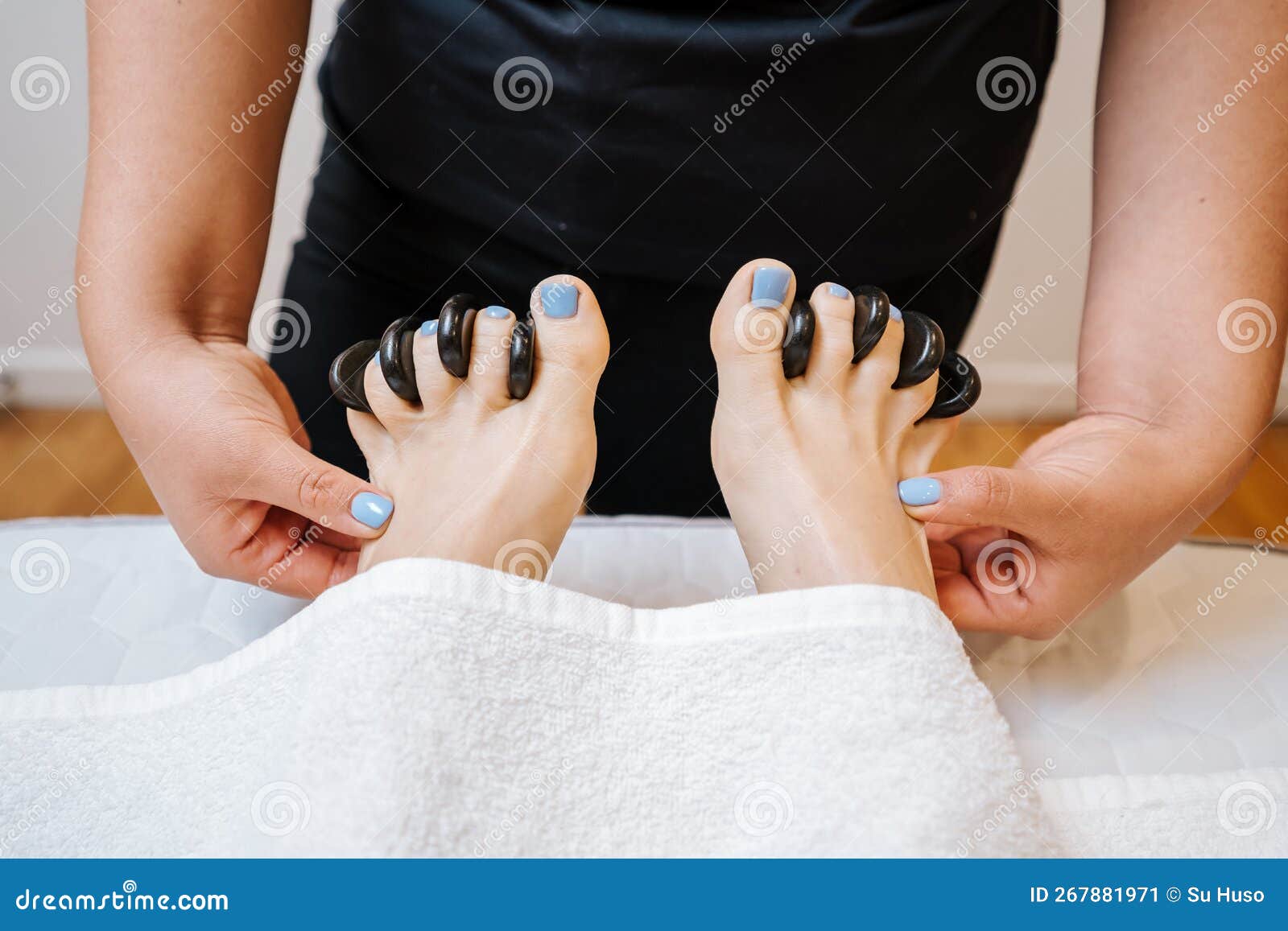 Foot Massage stock image. Image of beauty, feet, bride 267881971