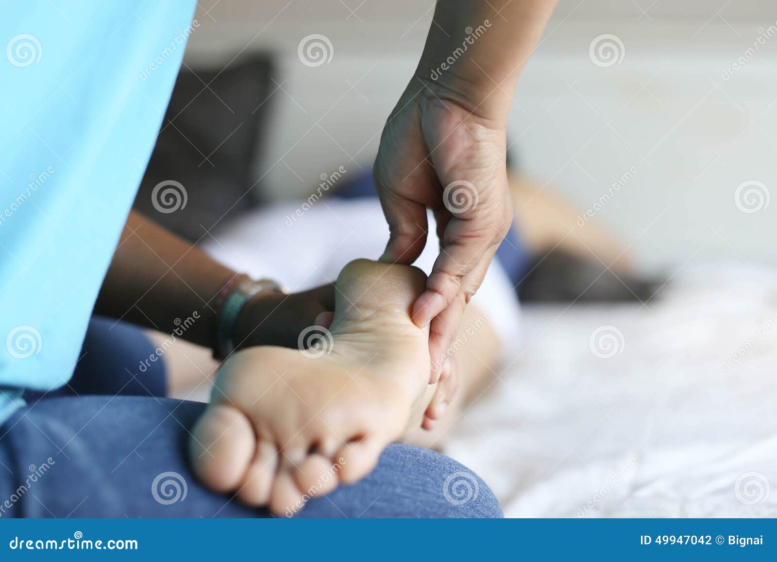 Foot massage stock photo. Image of comfortable, male 49947042