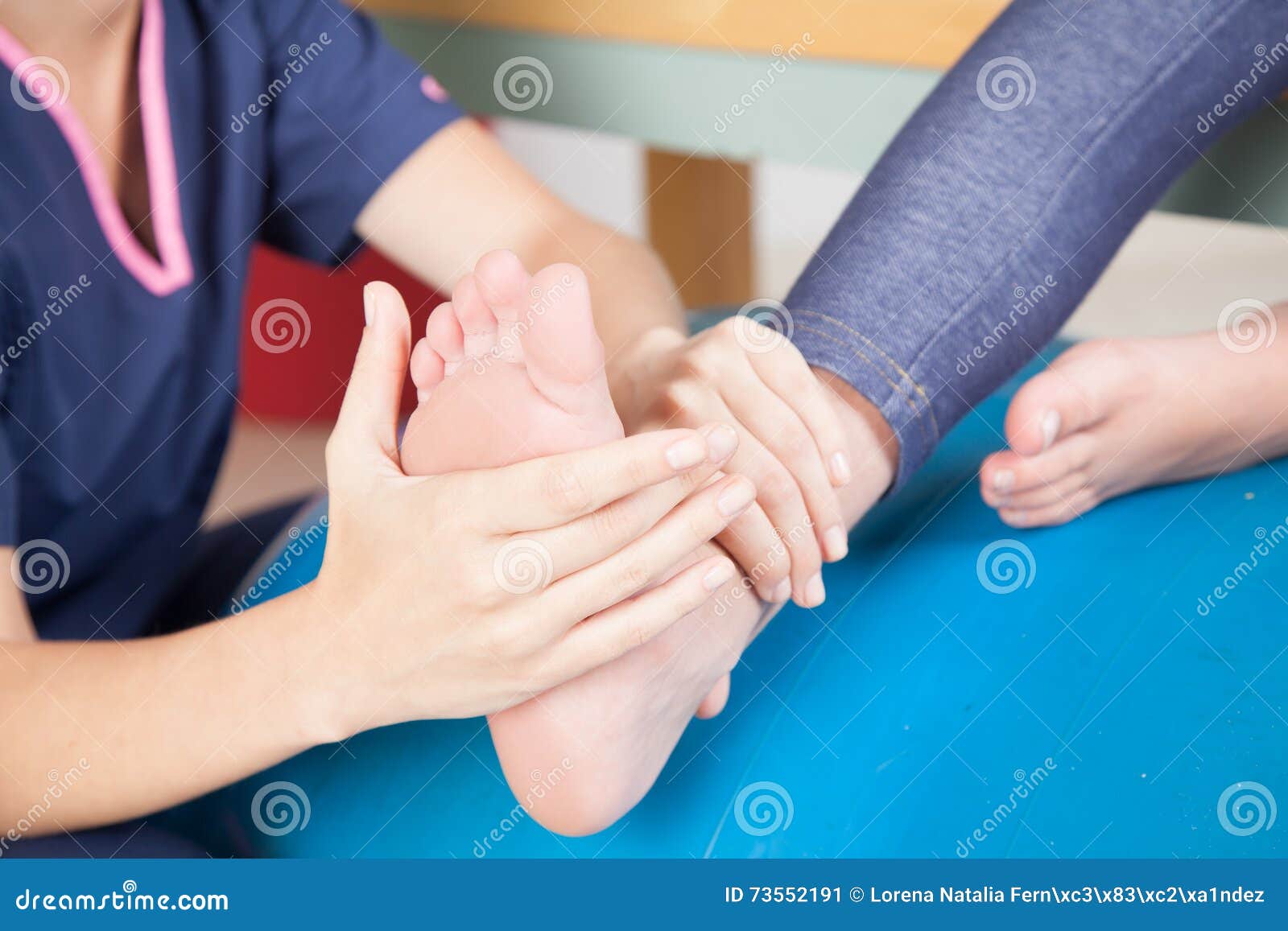 Foot massage stock image. Image of examination, checking 73552191
