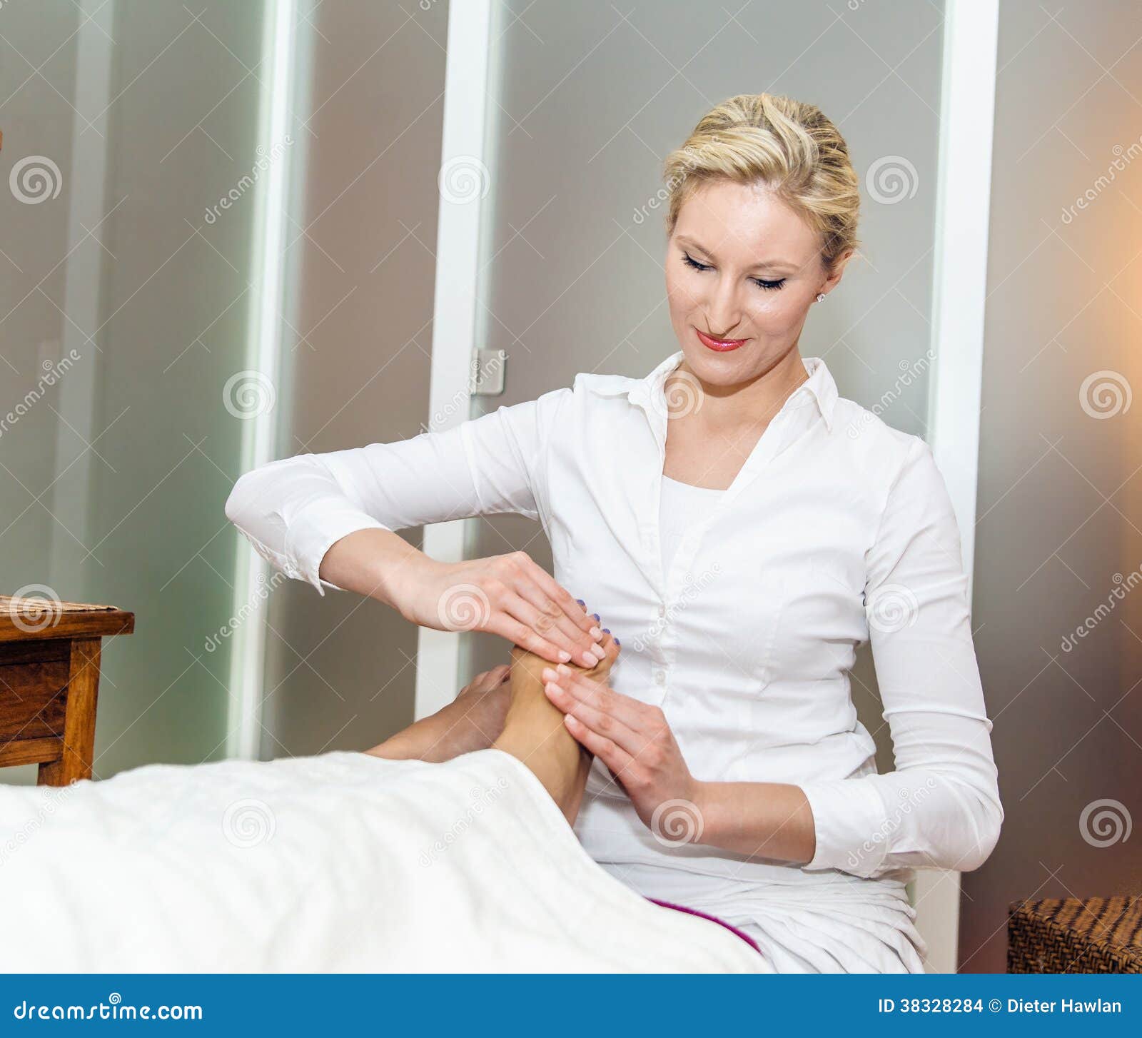 Foot Massage by a Therapist Stock Photo Image of therapist, service
