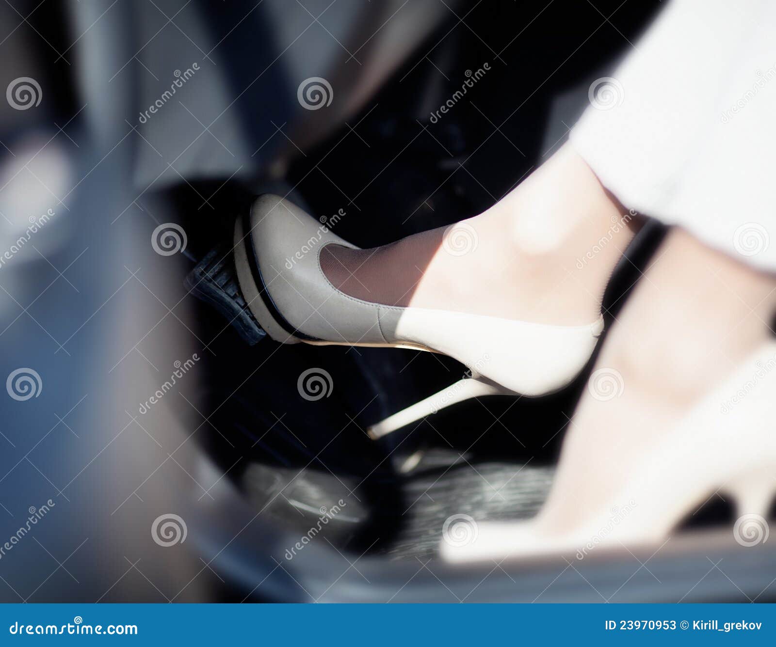 Foot on the pedal stock image. Image of driver, white - 23970953