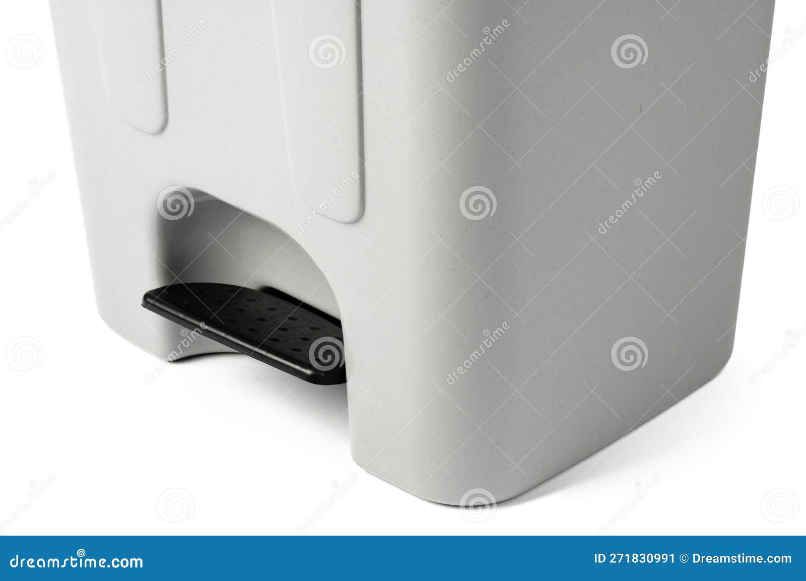 Foot Pedal Waste Bin Isolated on White Stock Image Image of isolated