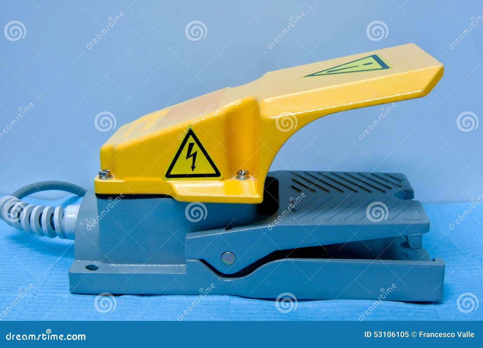 Foot Switch stock image. Image of heavy, gear, blue, metal 53106105