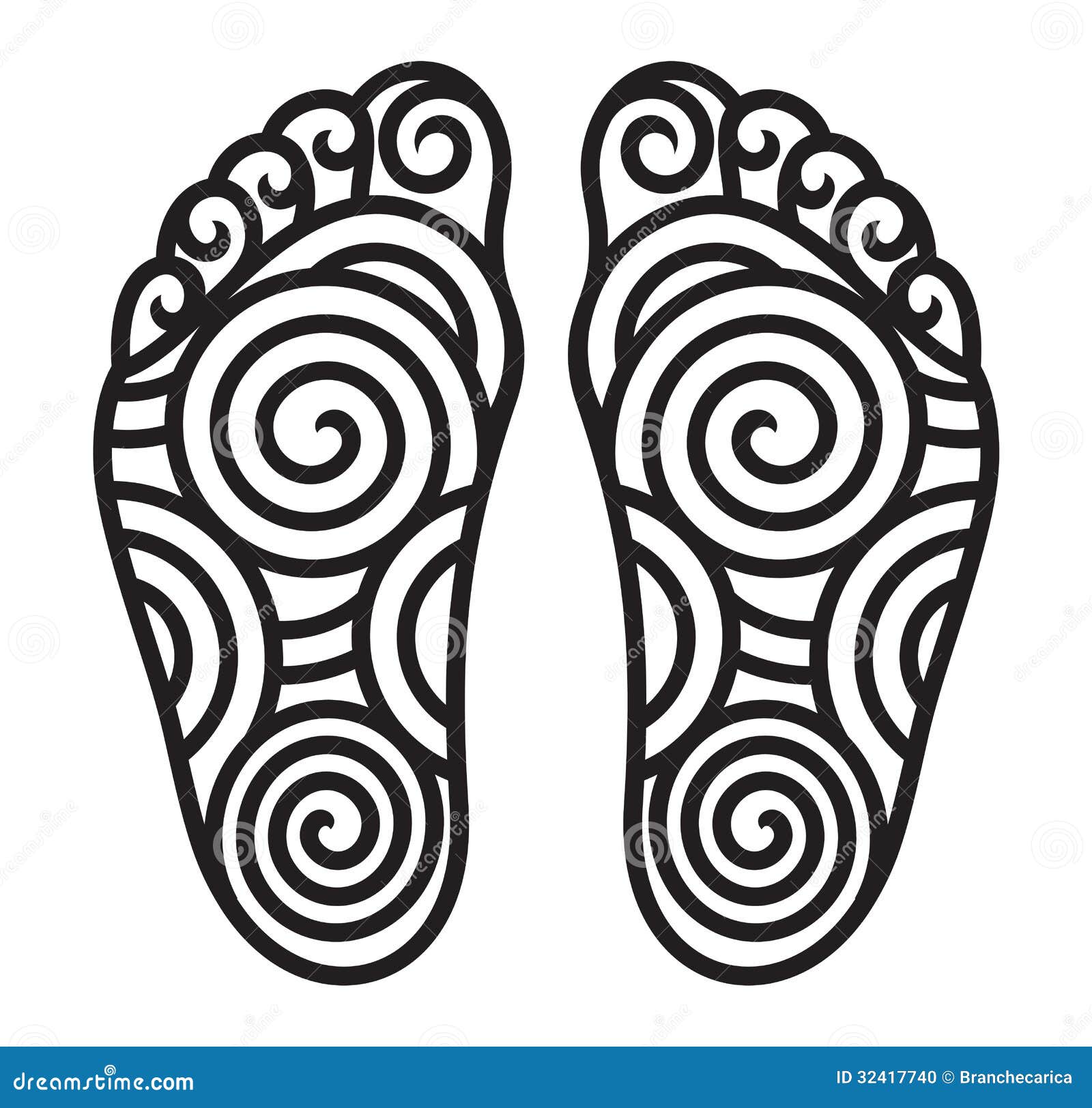 Foot symbol stock vector. Illustration of style, footpath 32417740