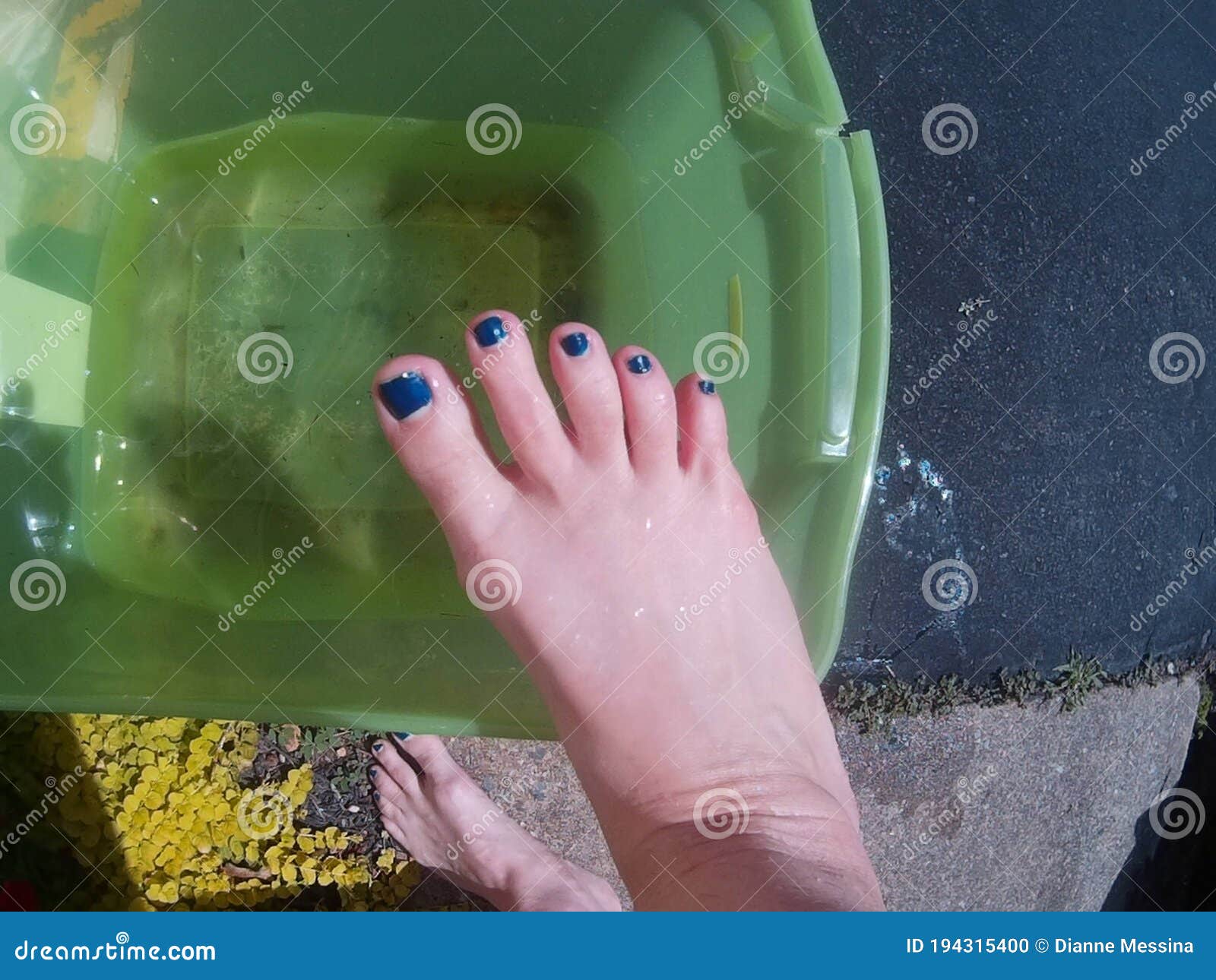 Foot and water bucket stock photo. Image of feet, feetlovers 194315400