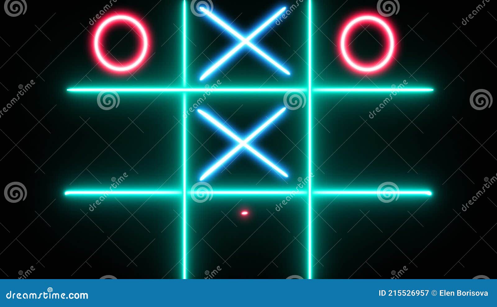 Estratégia de jogos tic tac toe em fundo transparente 3d render