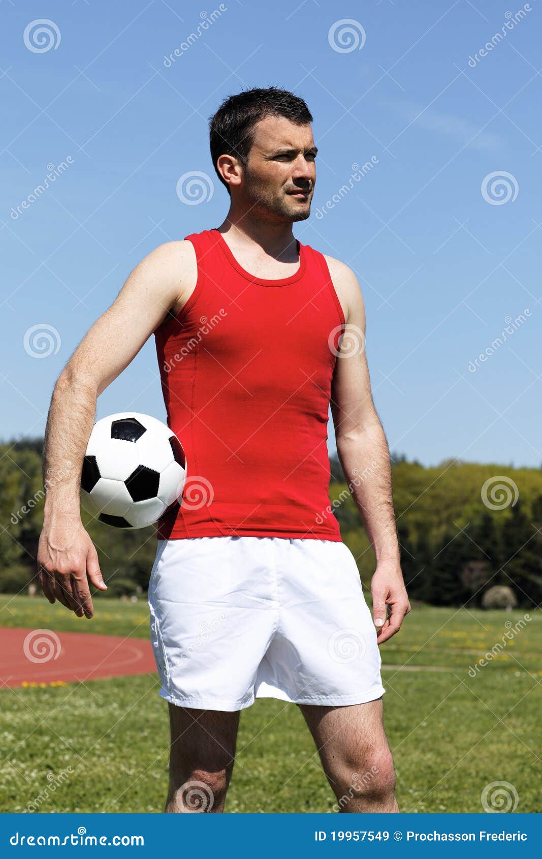 Football attitude stock image. Image of clothing, professional 19957549