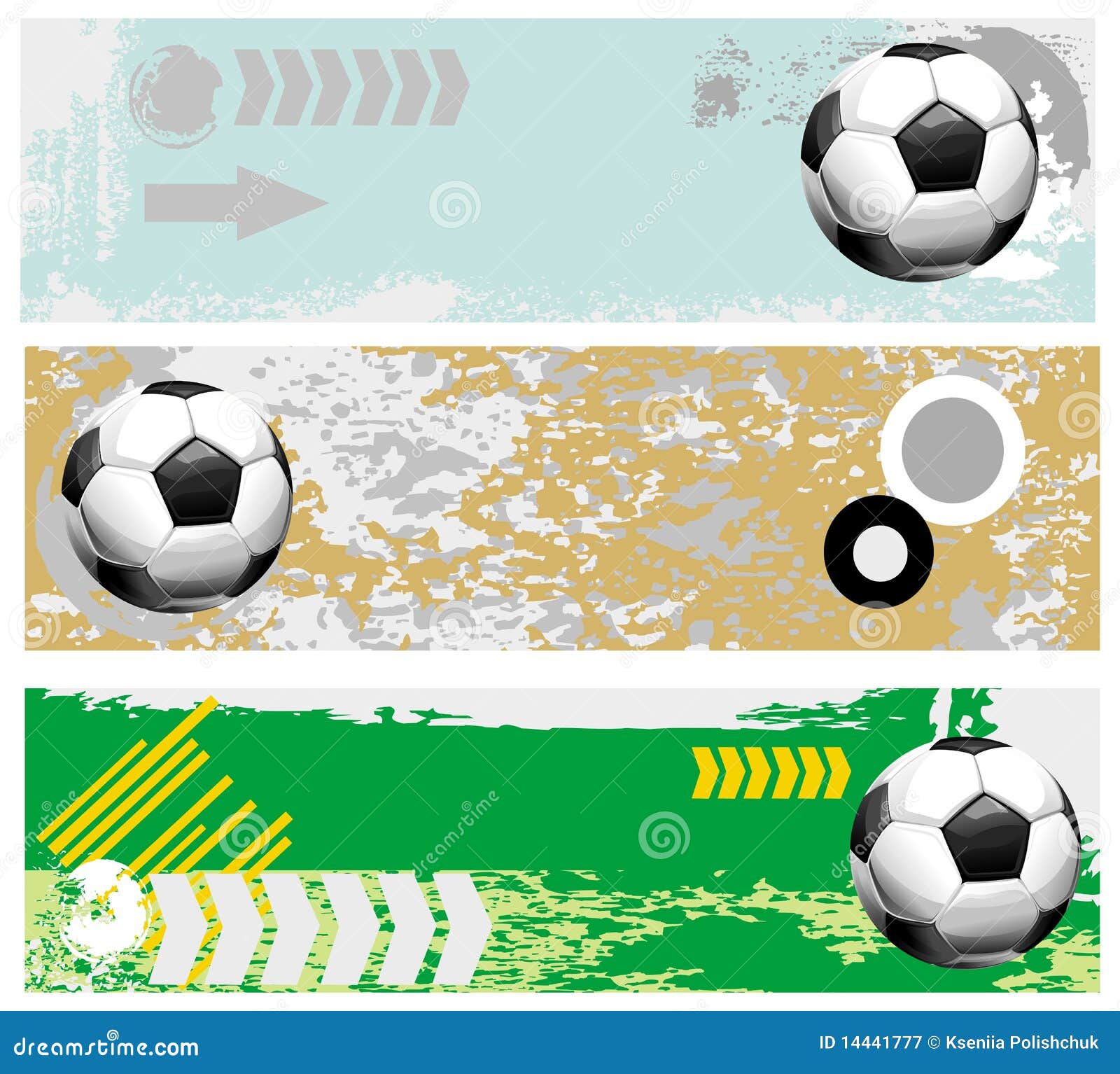 Football banners set stock vector. Illustration of match - 14441777