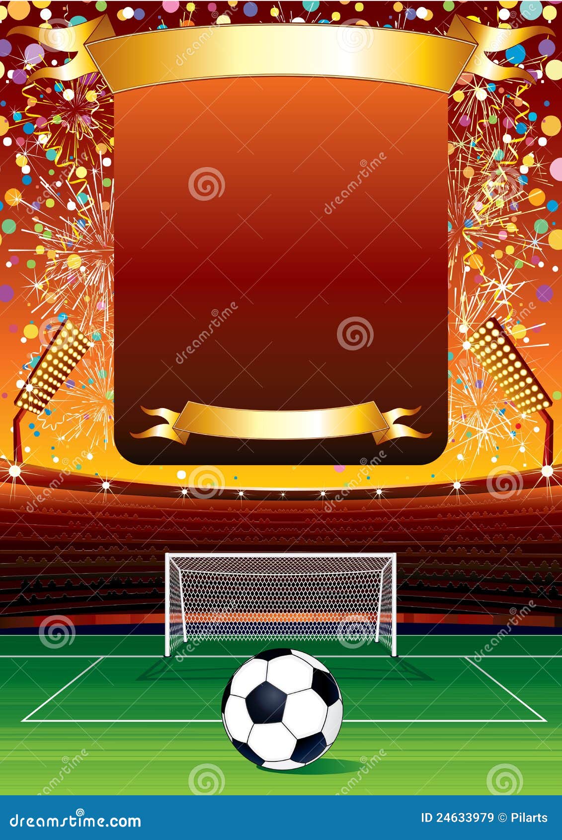 Football Celebration stock vector. Illustration of participate 24633979