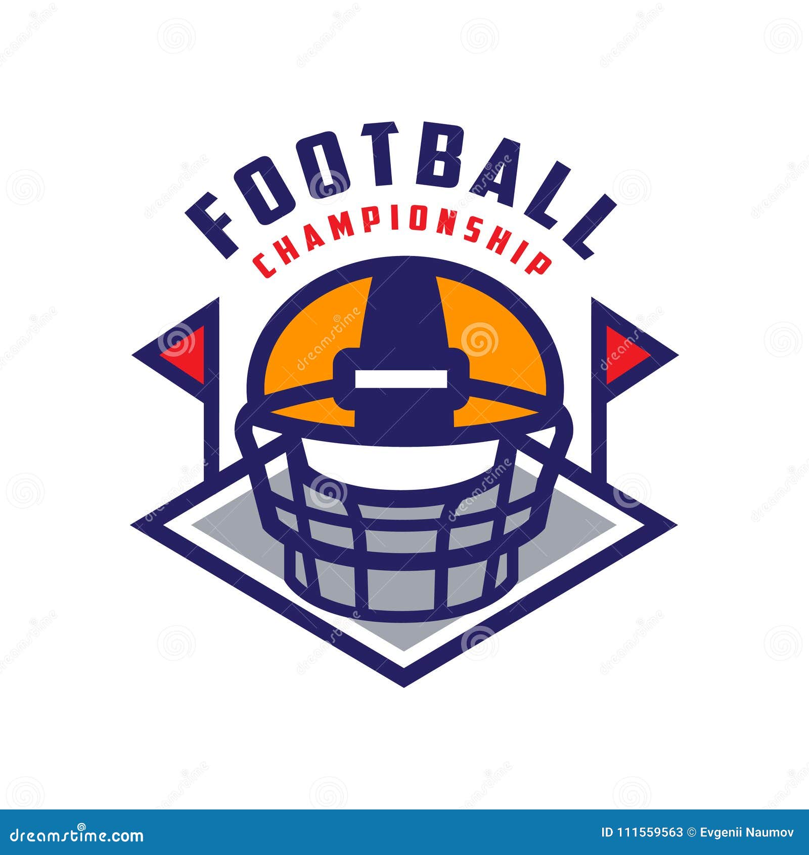 Premium Vector  American football championship logo and badge