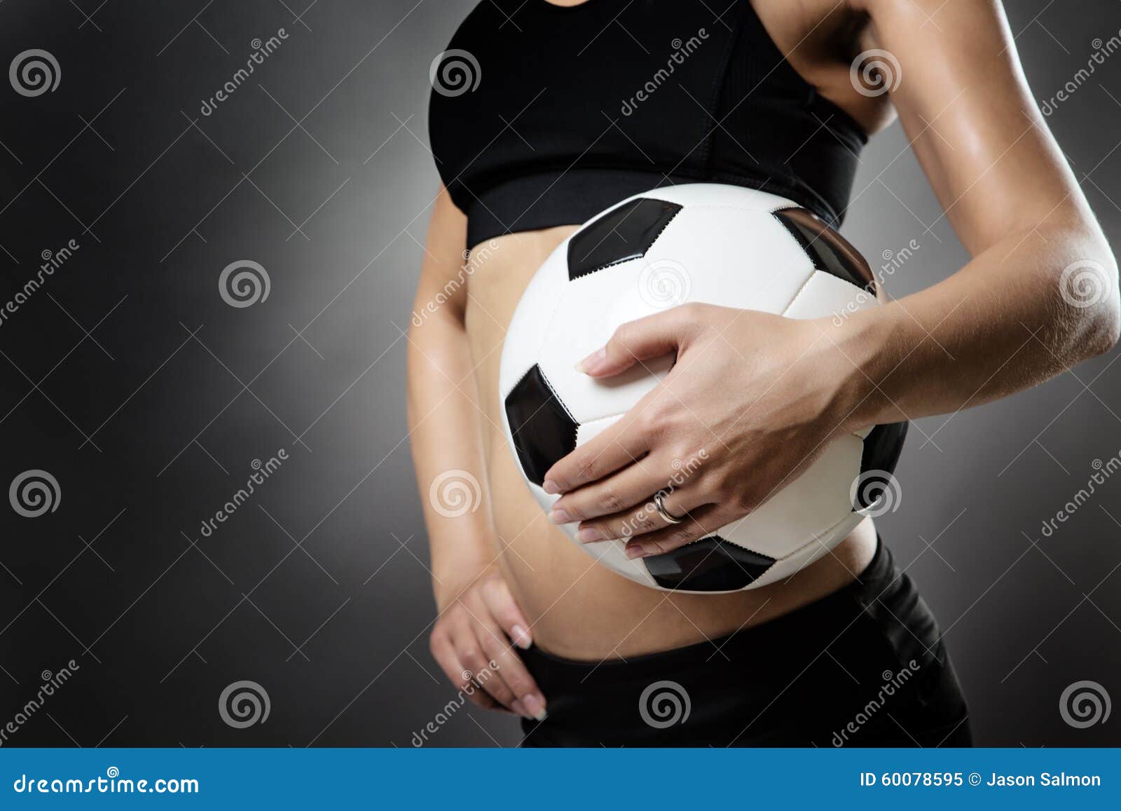 Football stock image. Image of holding, football, sport - 60078595