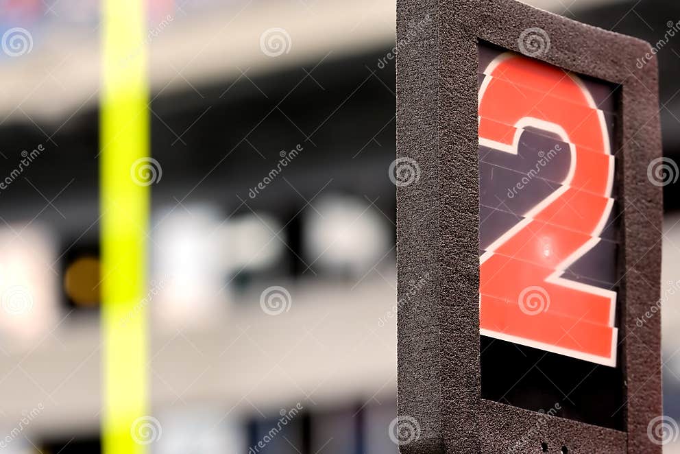 Football Down Markers stock image. Image of official - 11651003