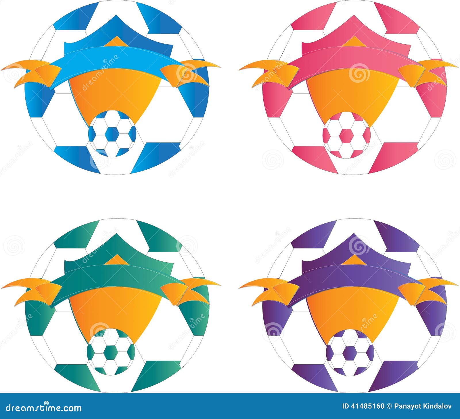 Football emblems stock illustration. Illustration of emblems - 41485160
