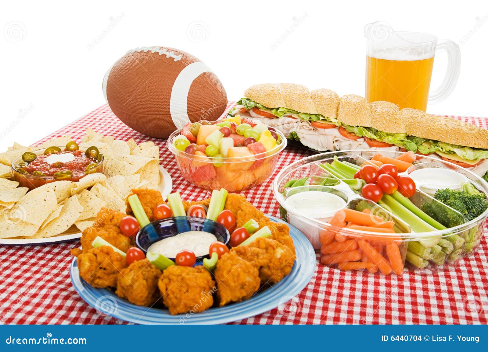 Football Feast stock photo. Image of dressing, beer, buffalo - 6440704