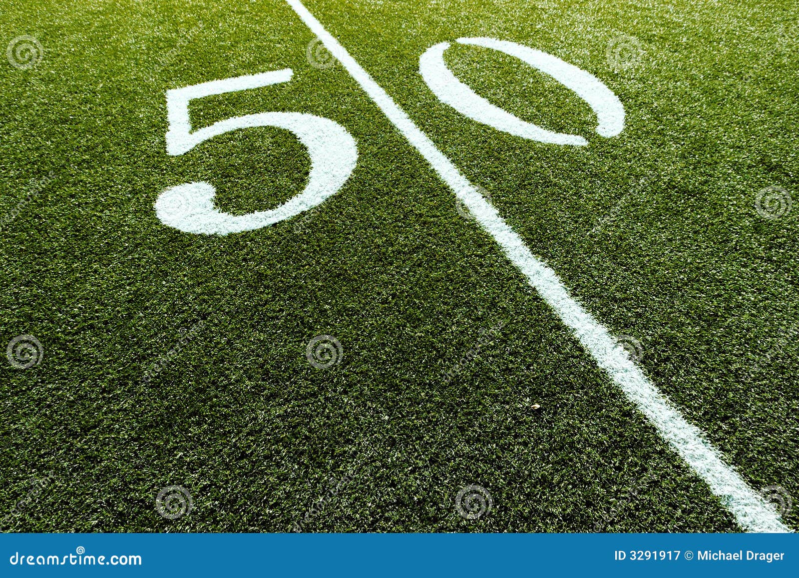 football field on 50