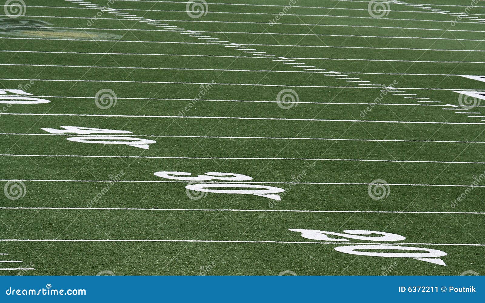 Football field stock image. Image of athletes, sports - 6372211