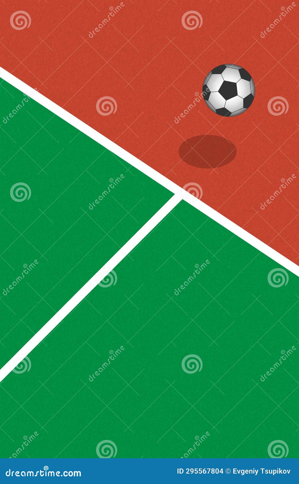 Soccer or football field size Royalty Free Vector Image