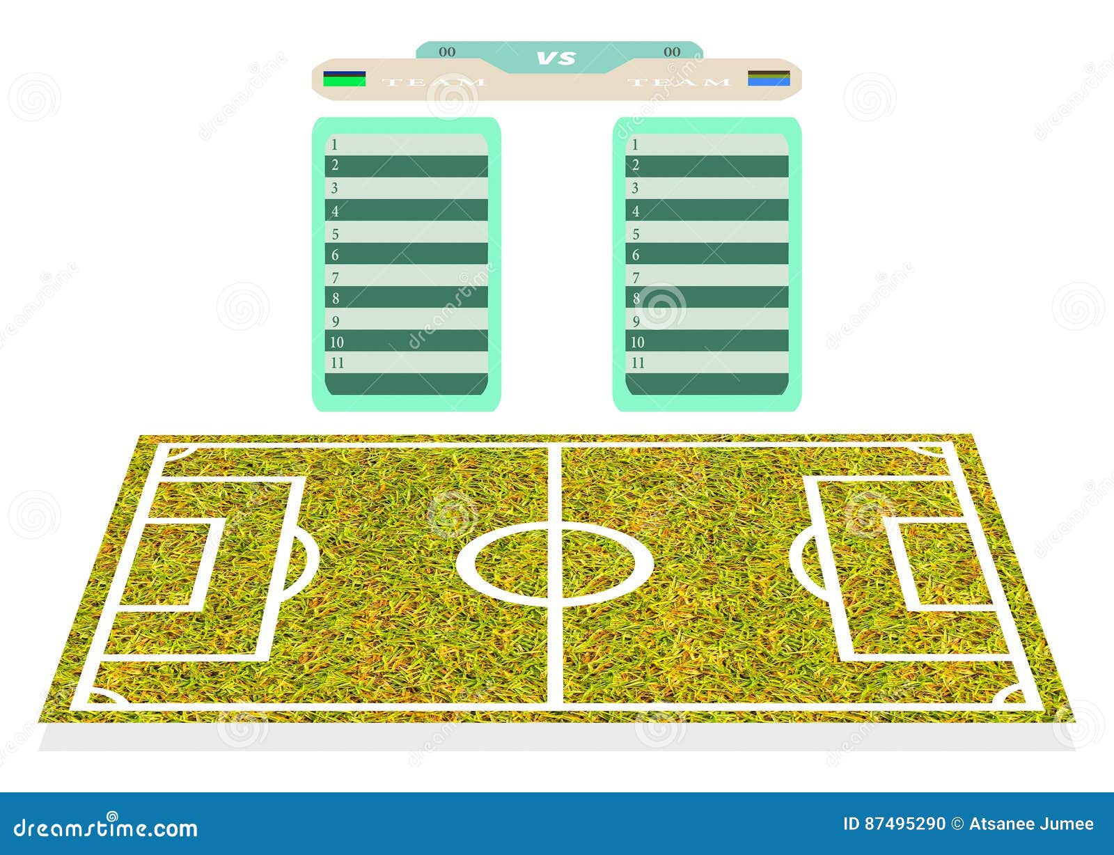 football field player for realistic planning scorecard the football scorecard
