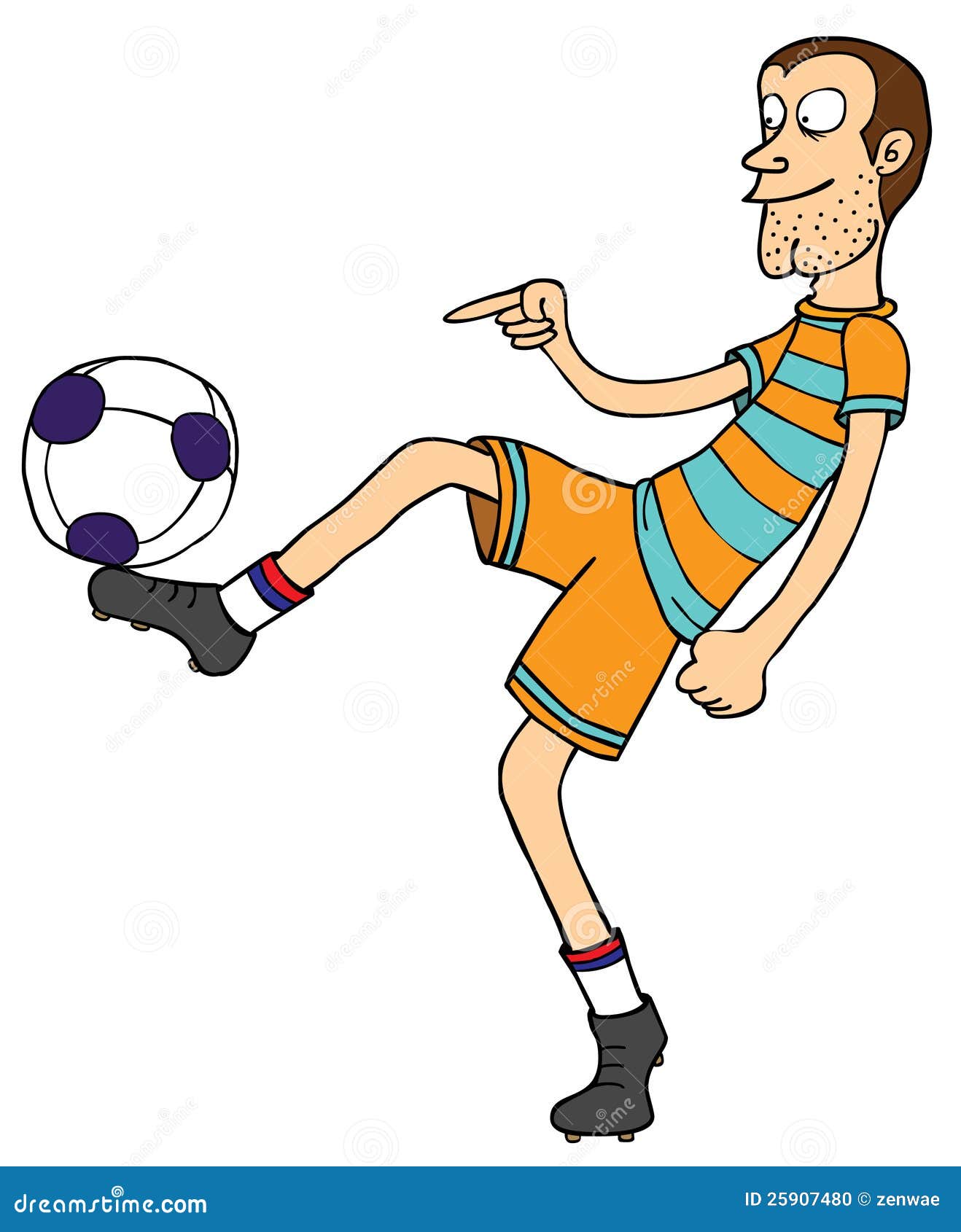 Football Freestyle stock vector. Illustration of action - 25907480