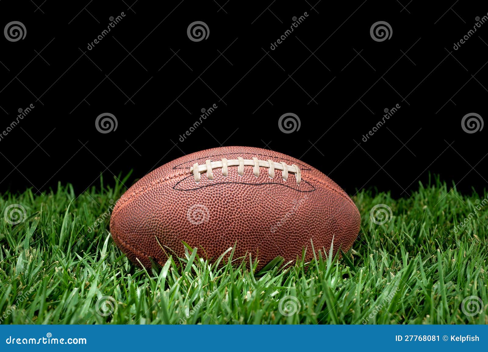 Football in grass stock image. Image of gridiron, equipment - 27768081
