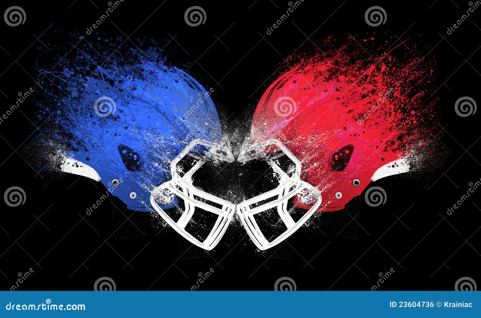 Football Helmet Collision stock illustration. Image of versus - 23604736