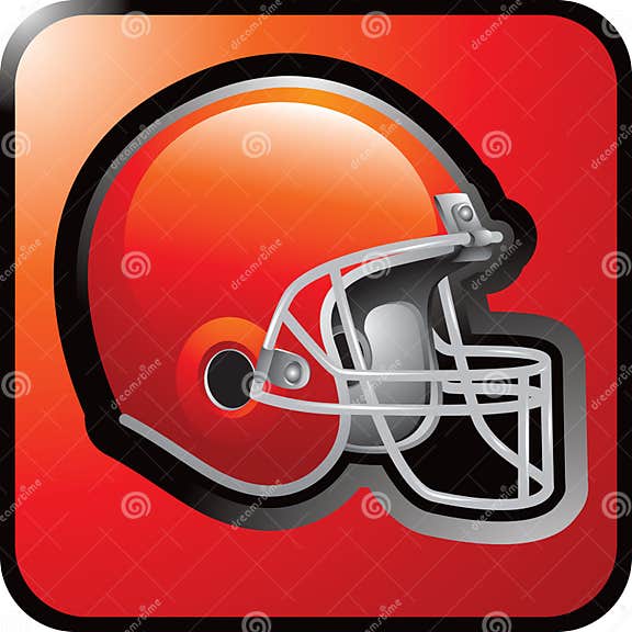 Football helmet web button stock vector. Illustration of action 8984383