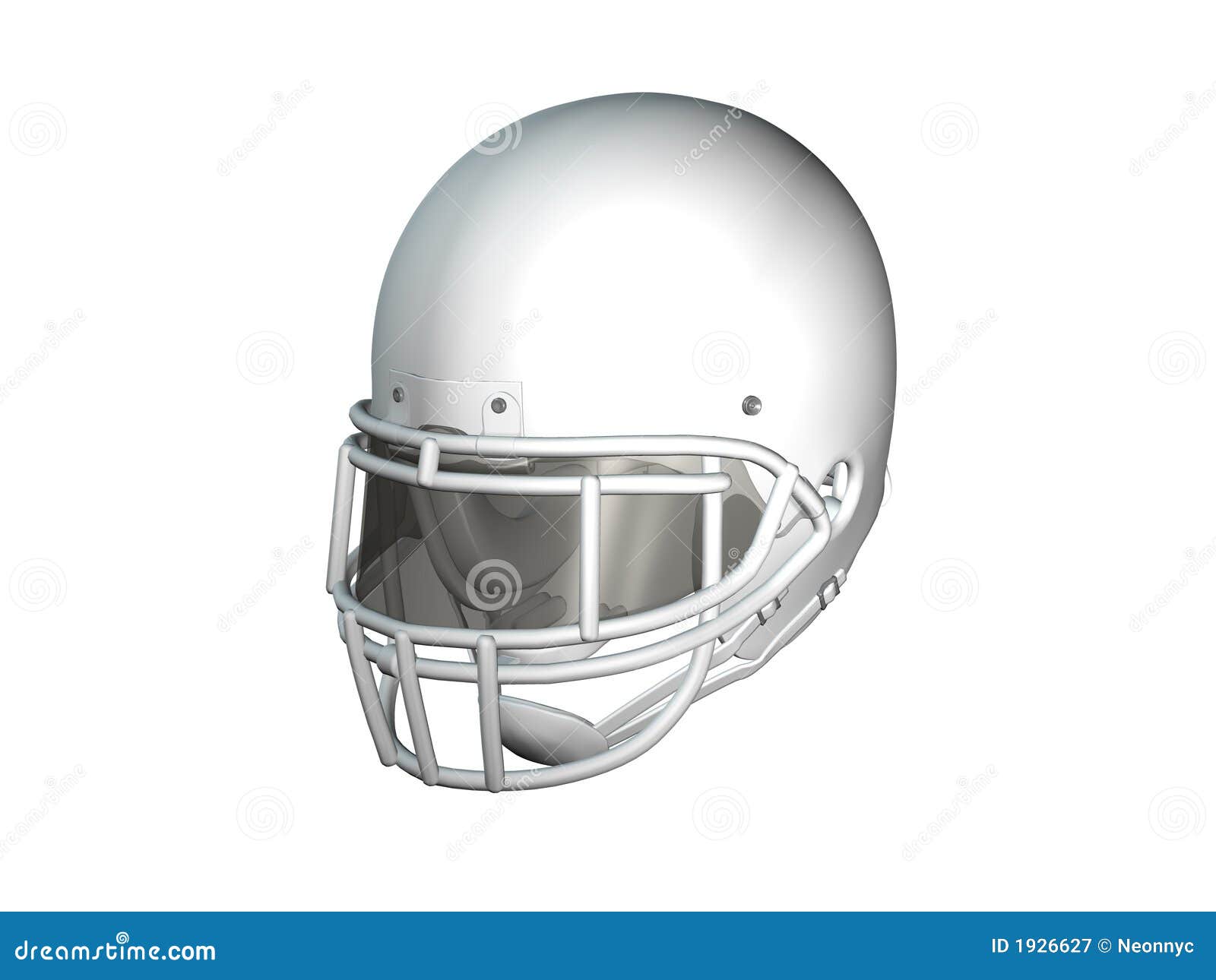 Football Helmet - White stock illustration. Illustration of down - 1926627