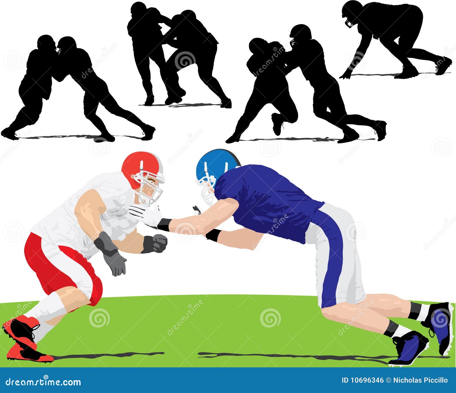 Football Tackling Stock Illustrations – 1,501 Football Tackling