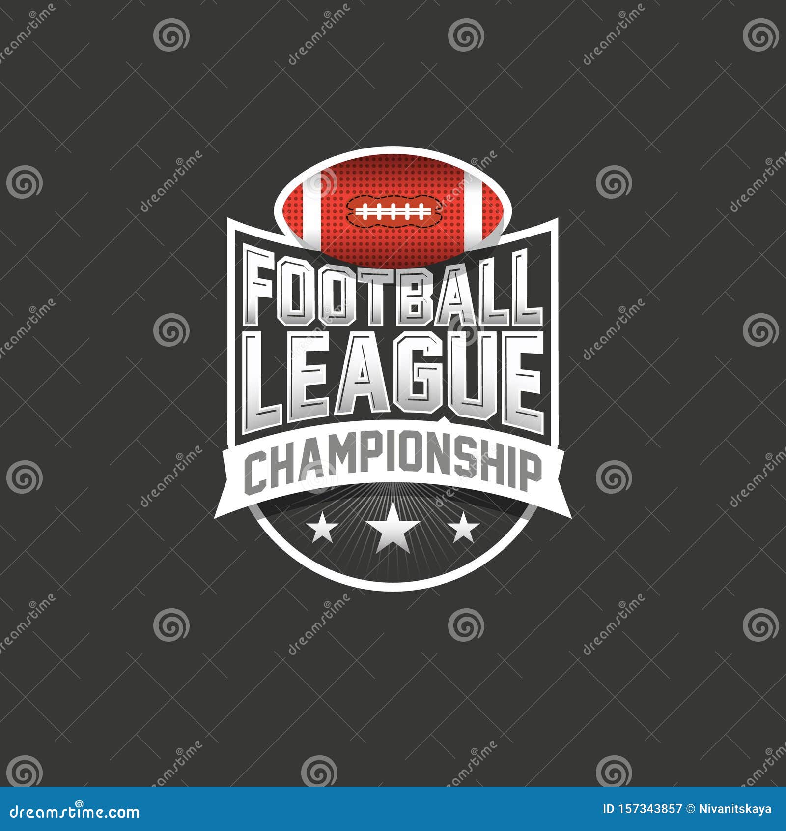 Premium Vector  American football championship logo and badge