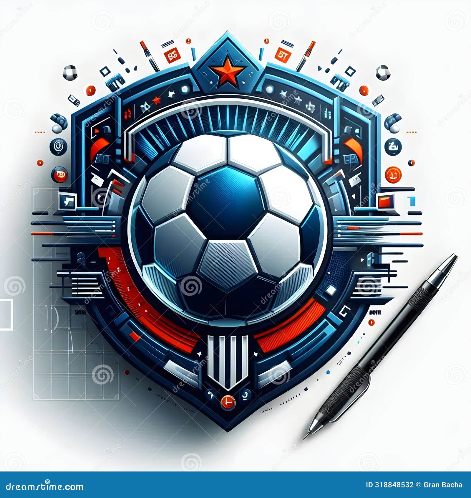 football logo as a form of visual storytelling