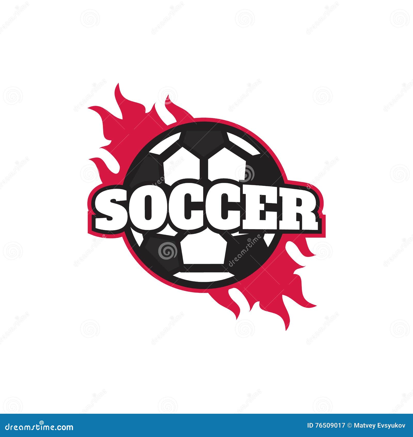 Football Logo Design Soccer Shield Stock Illustration - Illustration of ...