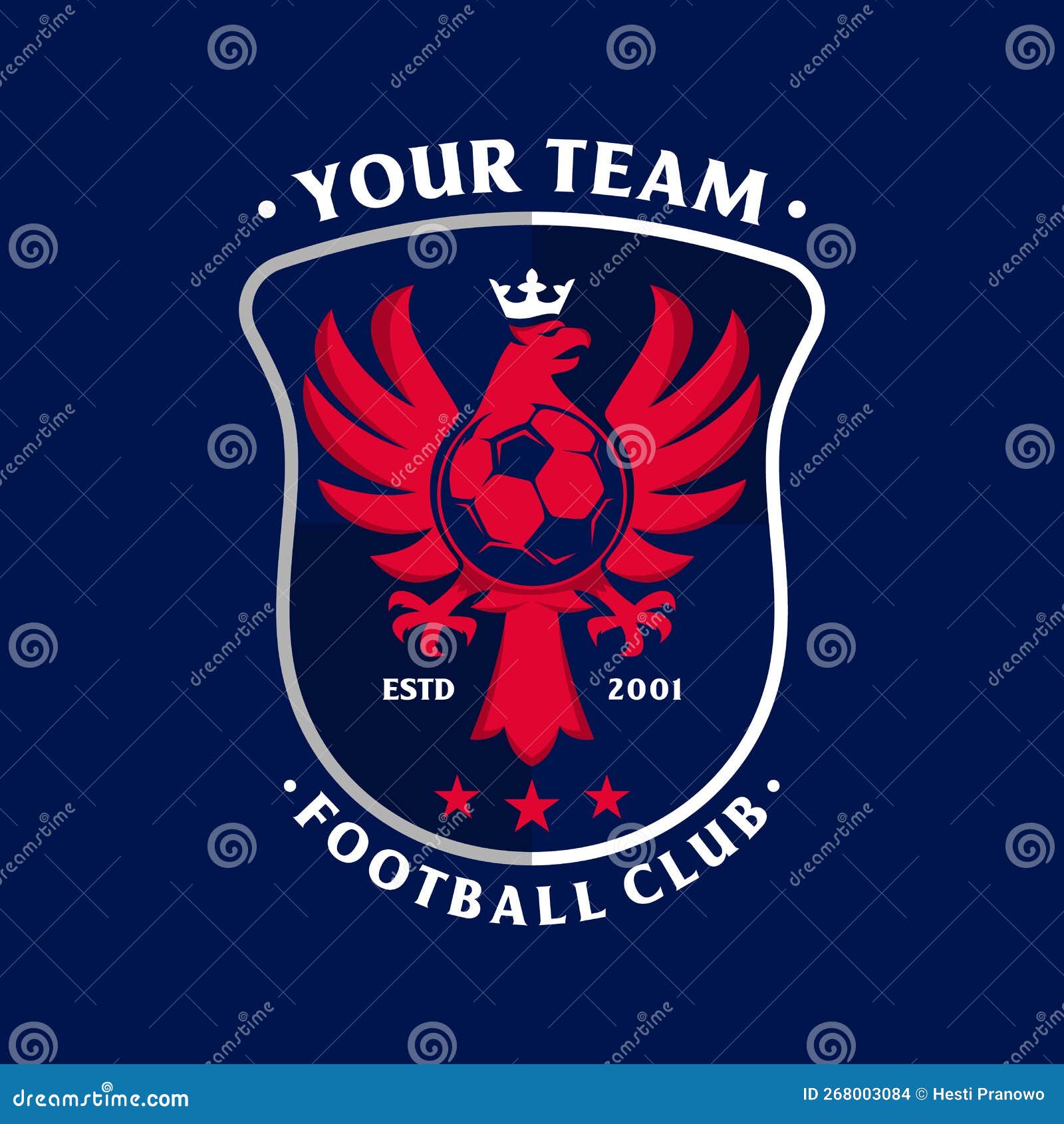 Football Logo with Shield Background Vector Design Stock Vector Illustration of graphic