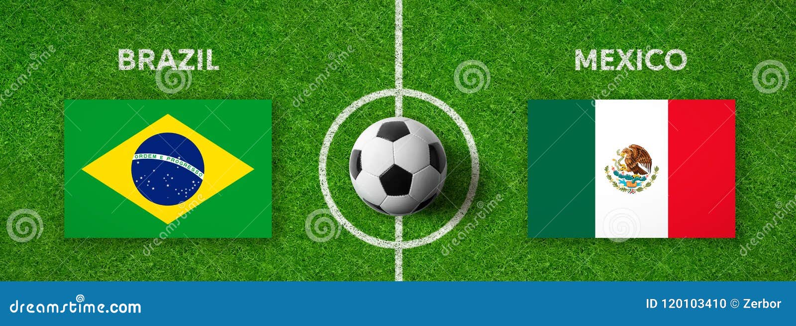 Football Match Brazil Vs. Mexico Stock Photo Image of nations