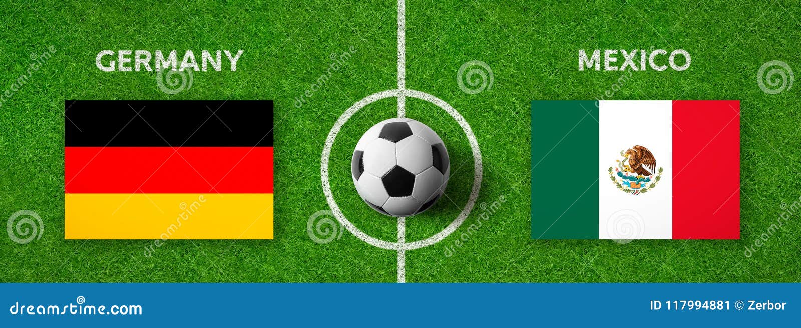 Football Match Germany Vs. Mexico Stock Image Image of player, ball