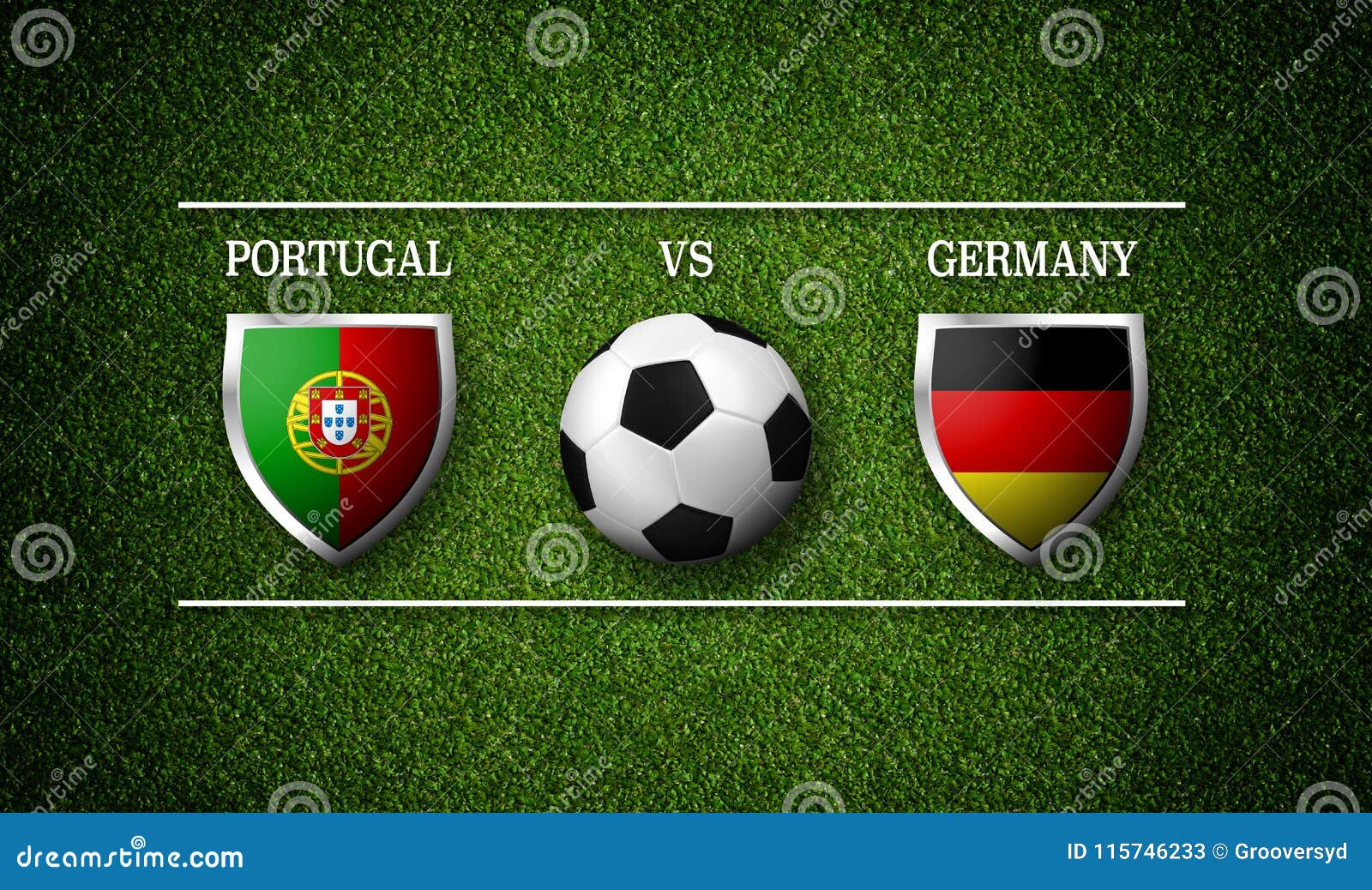 Football Match Schedule, Portugal Vs Germany, Flags of Countries Stock Illustration - Illustration of flag, match: 115746233