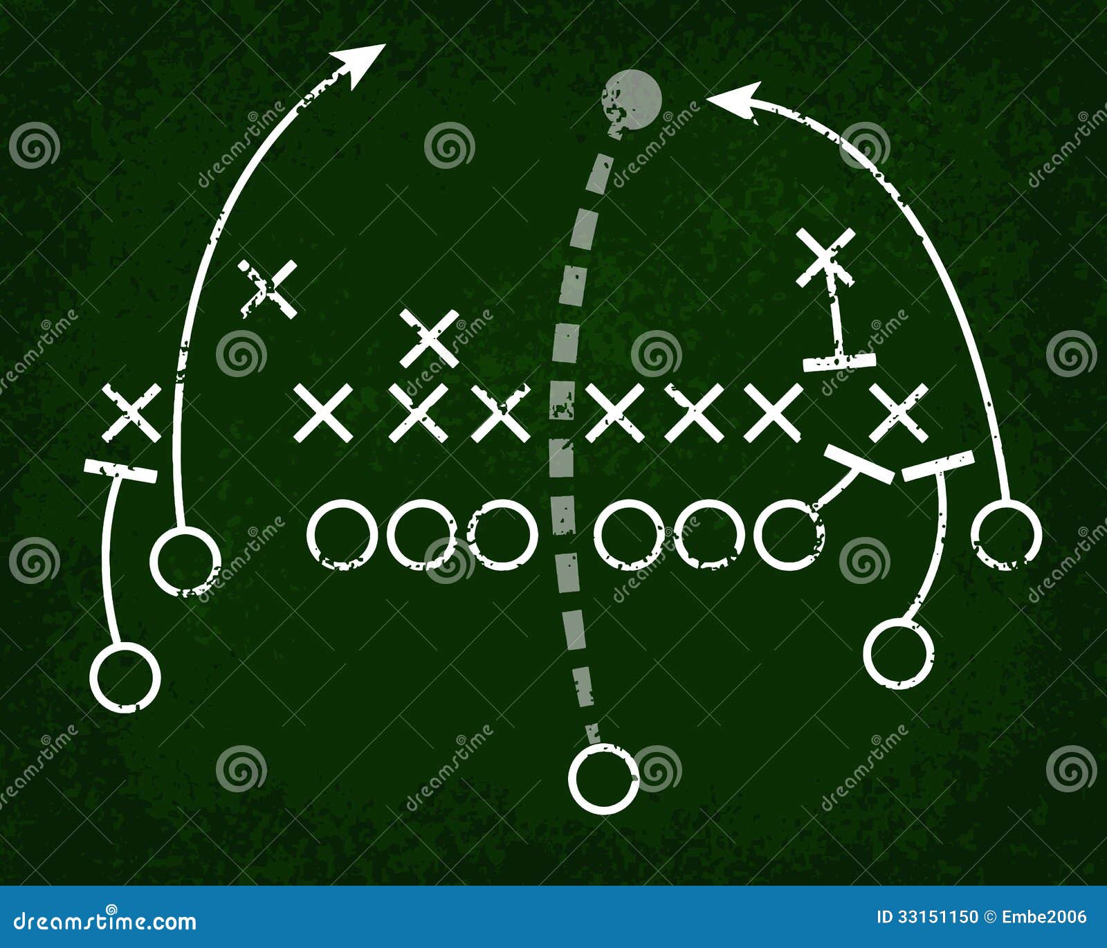 football play chalkboard