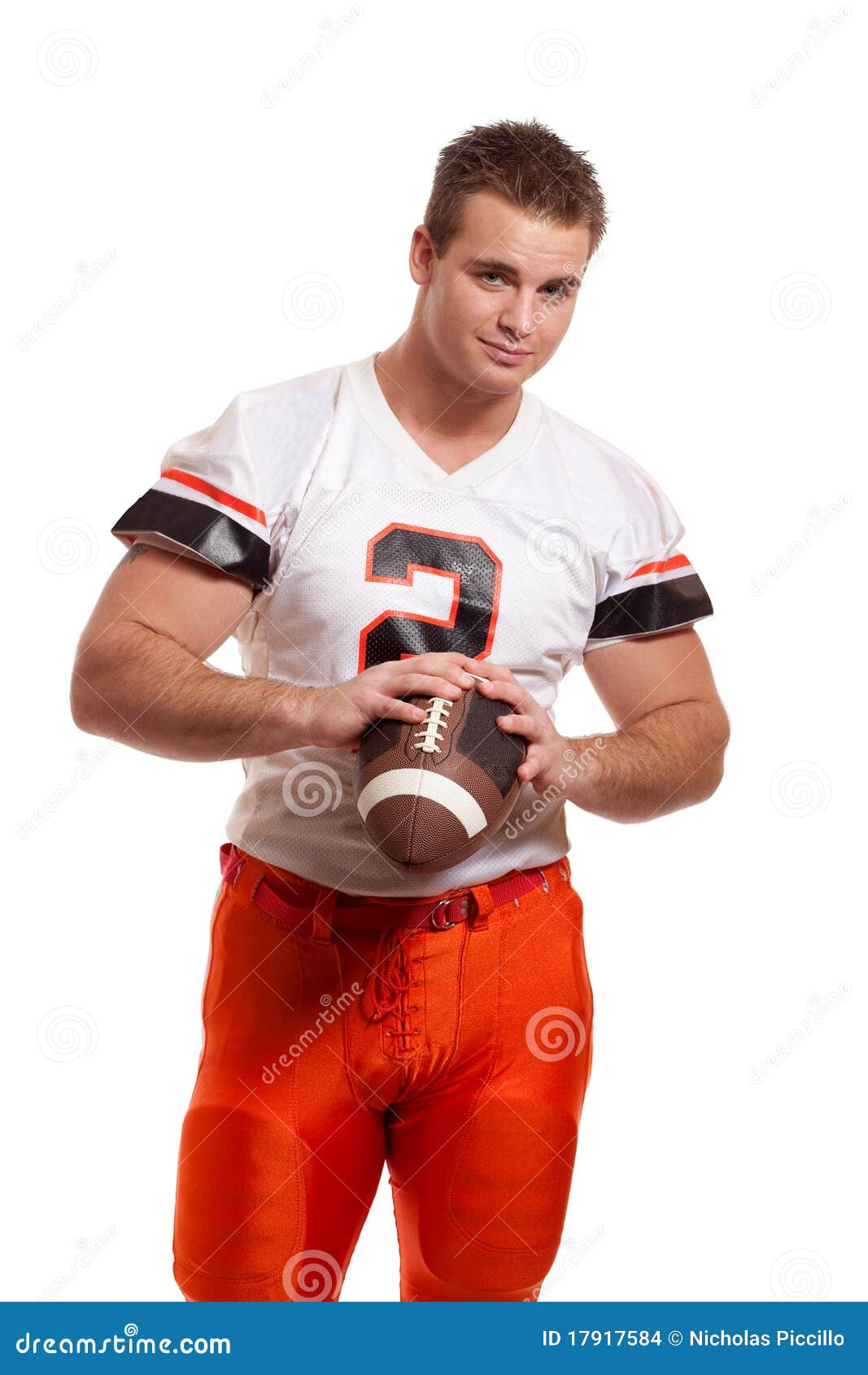 Football Player stock photo. Image of athletic, male - 17917584