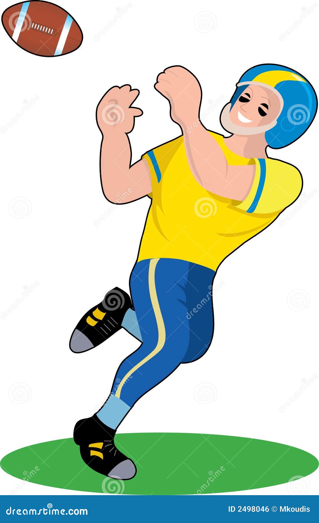 Football player stock vector. Illustration of team, american - 2498046
