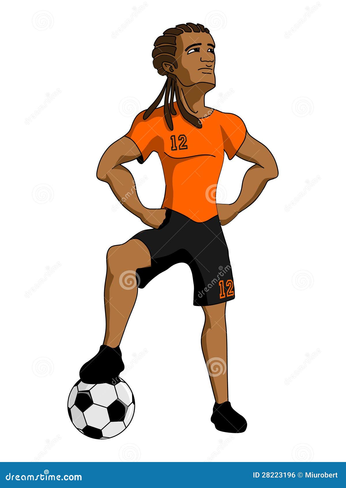 Football Player stock vector. Illustration of soccer - 28223196