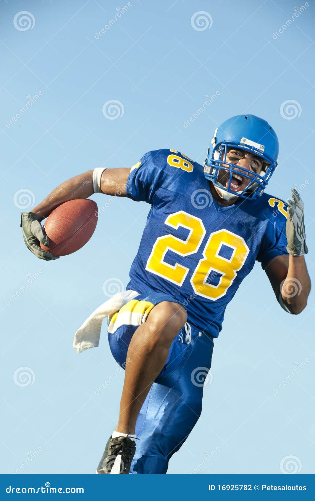 Football Player with Ball stock photo. Image of black - 16925782