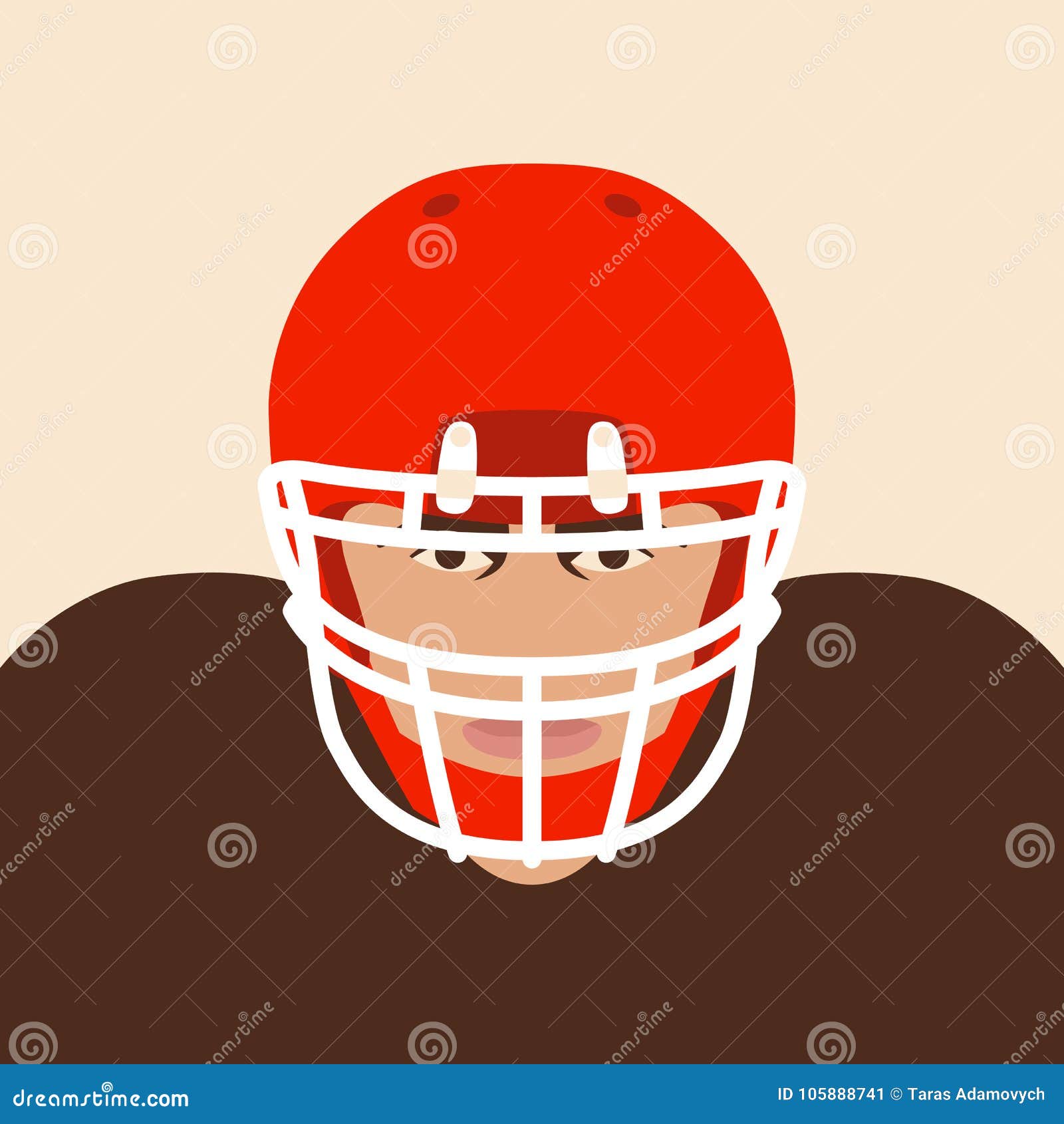 football helmet drawing front view