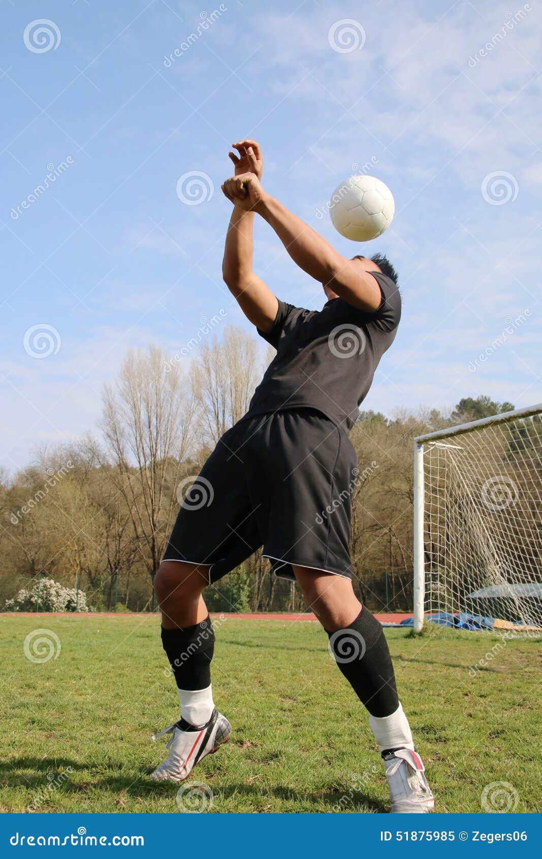 Football player juggling stock image. Image of foot, sports 51875985