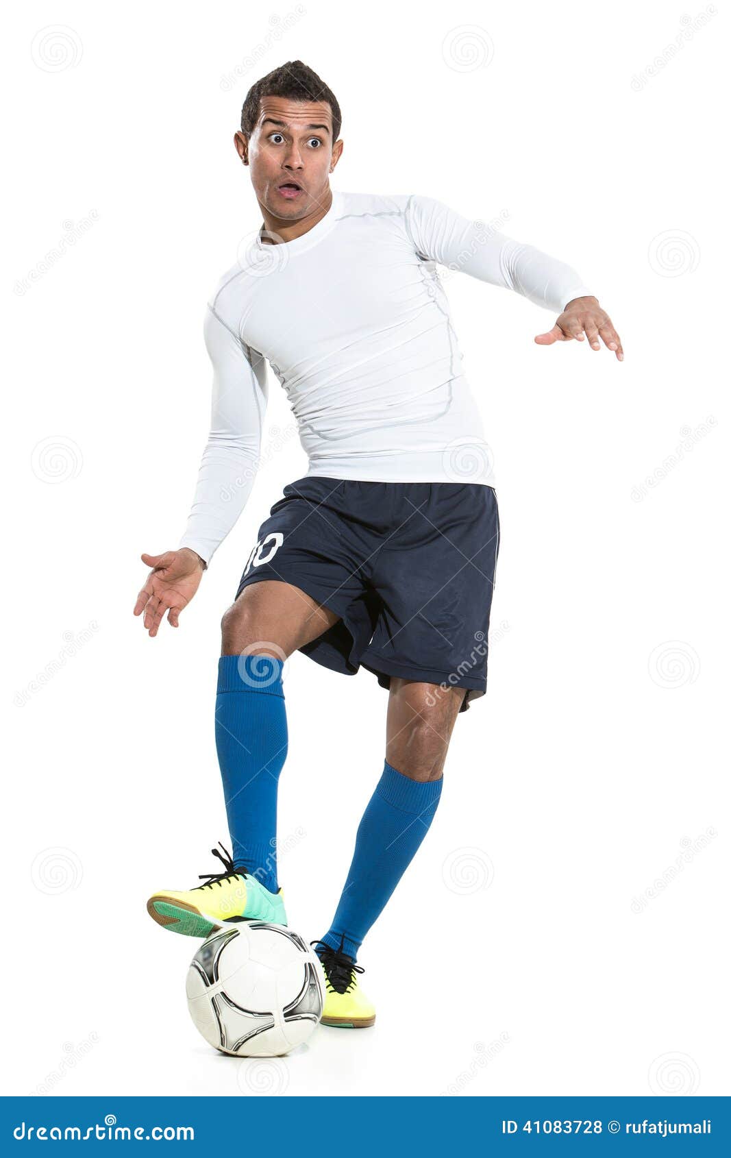 Football player stock photo. Image of eyes, professional 41083728