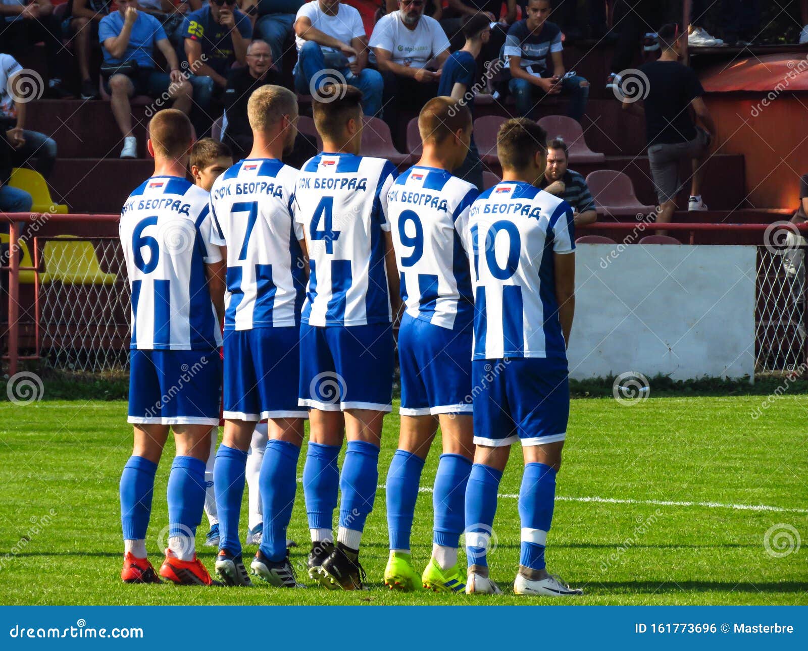 Football Players Standing In Free Kick Wall Editorial Photo Image Of Serbia Outdoors