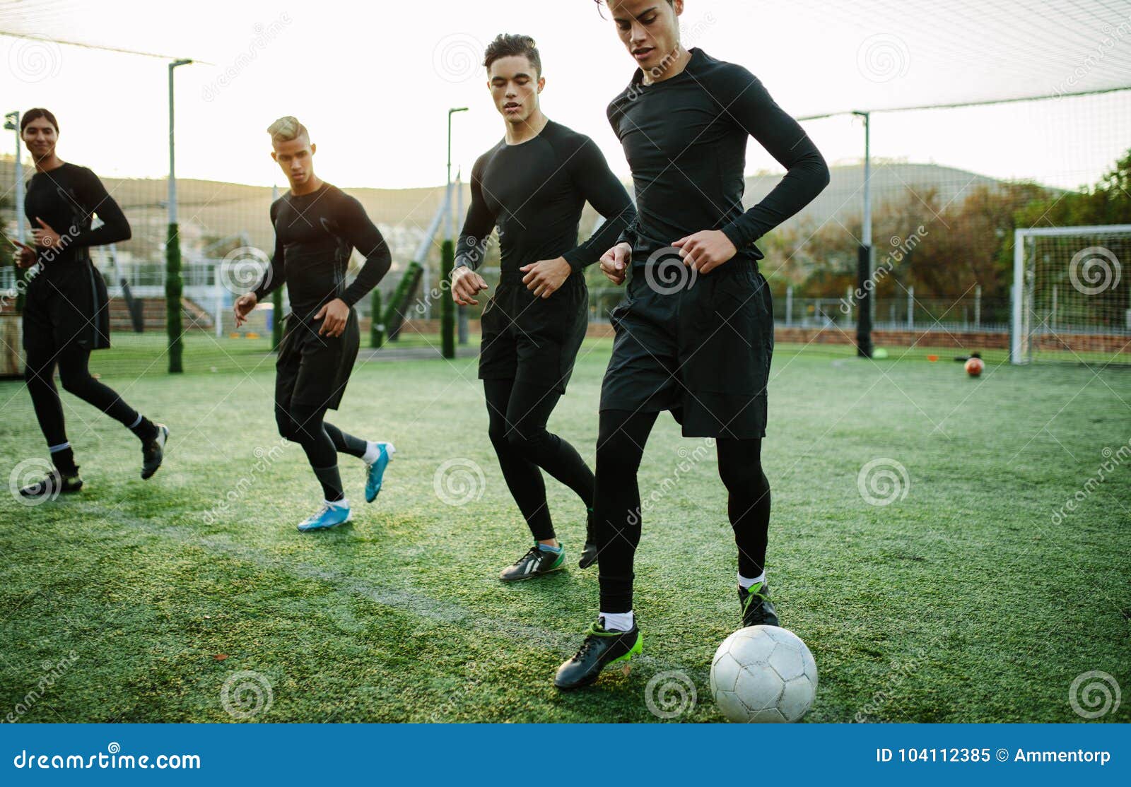 Five a Side Soccer Team Training Session Stock Image Image of teenagers, exercising 104112385