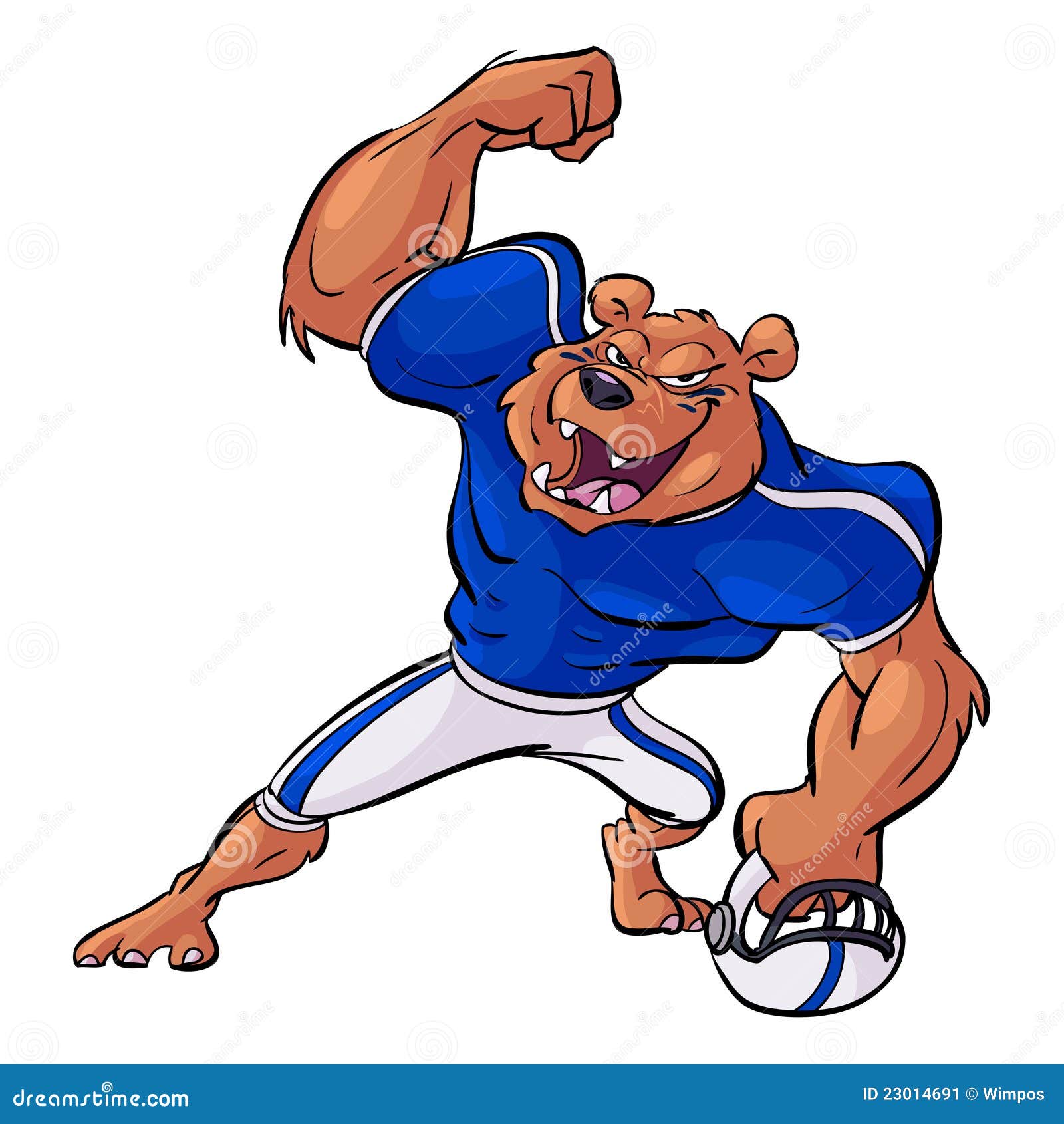 Football Playing Bear Stock Image Image 23014691