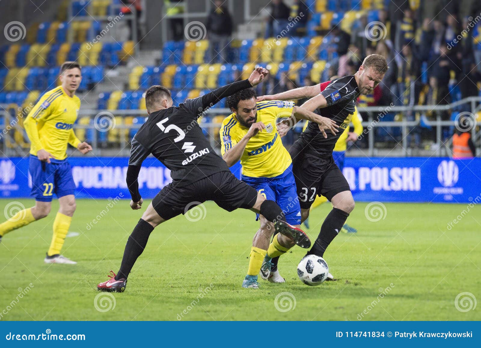 Football Polish League, Polish Cup Semi-final 2018 Editorial Stock ...