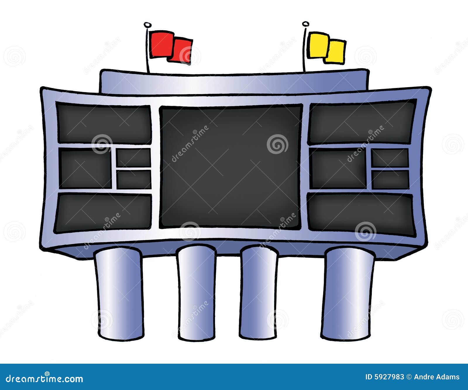 Football scoreboard stock illustration. Image of team - 5927983