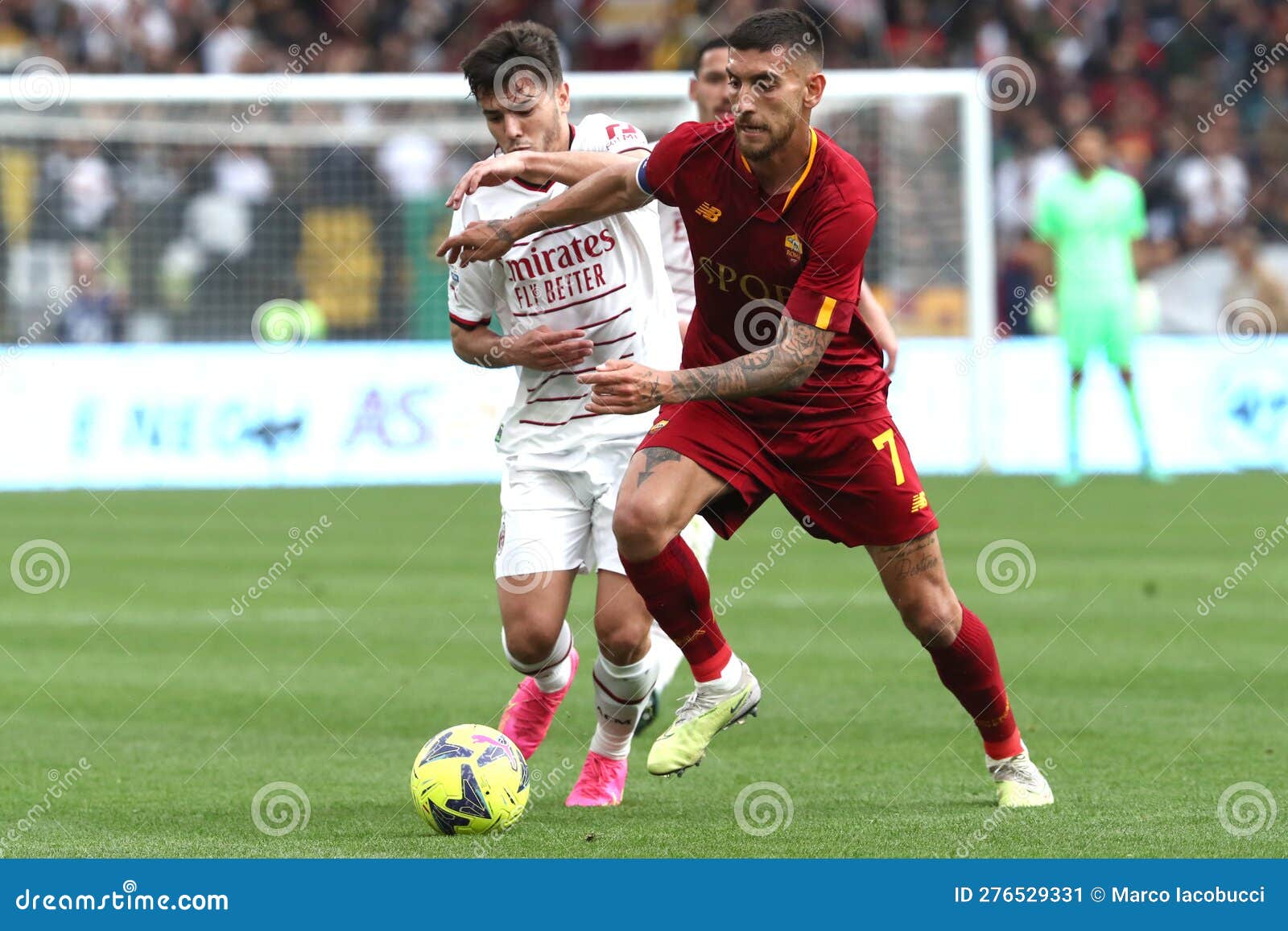 SERIE a FOOTBALL MATCH AS ROMA VS GENOA FC at OLYMPIC STADIUM in