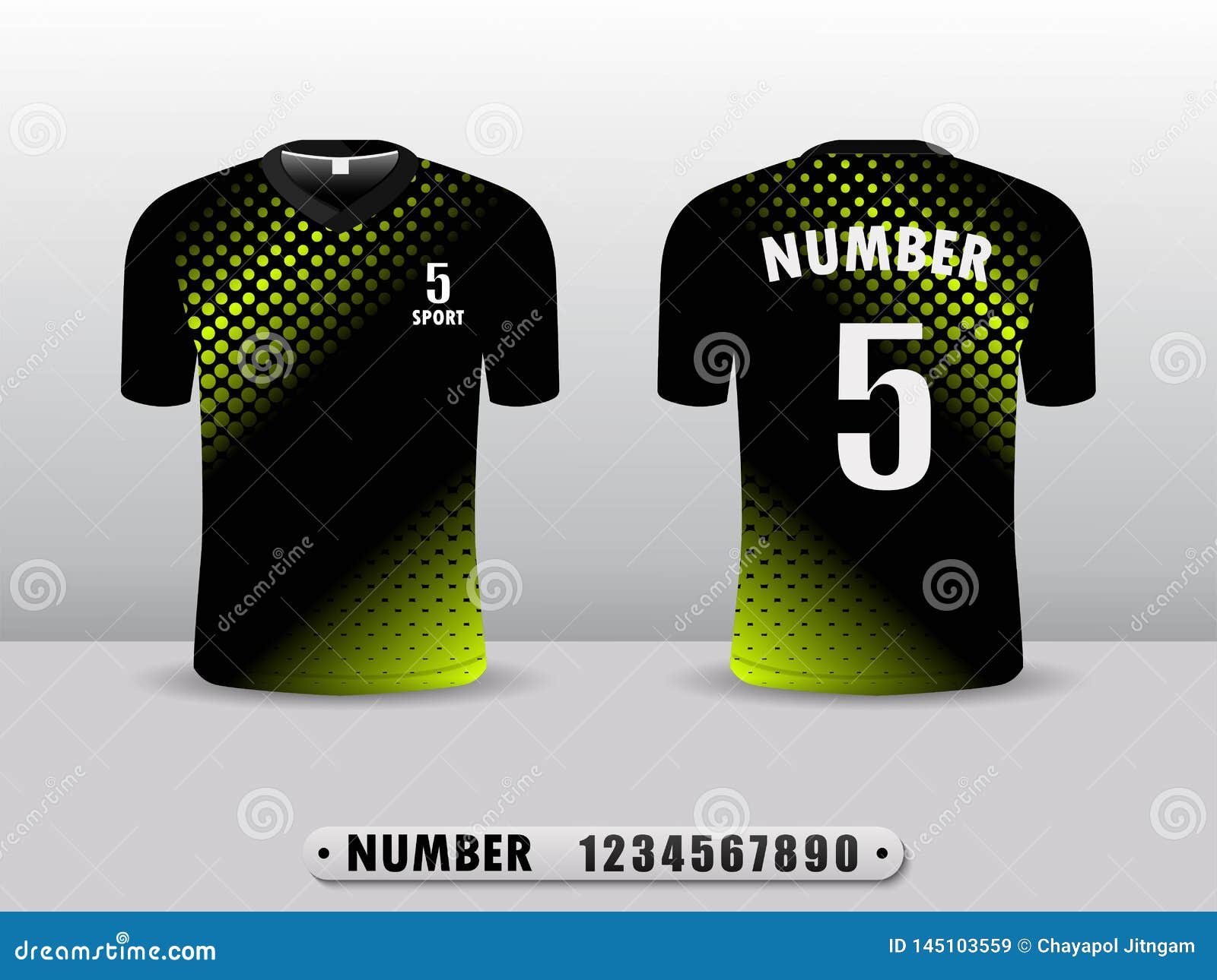 green color football jersey